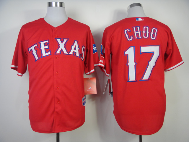 Men Texas Rangers 17 Cruz Red MLB Jerseys